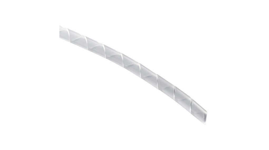 Spirallindad slang, 12 ... 70mm, Polyetylen, 10m, Naturlig